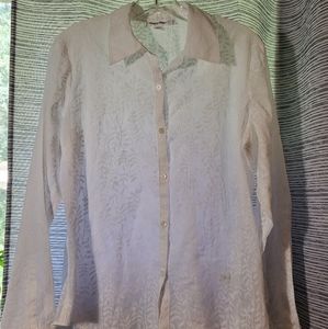 Calvin Klein Sheer Top